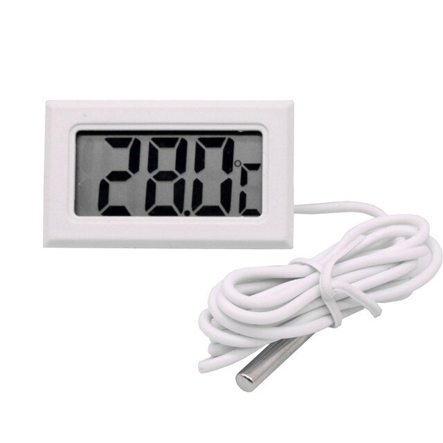 Mini wygodny cyfrowy termometr LCD z czujnikiem i miernikiem wilgotności - monitorowanie lodówki, akwarium i inne - Wianko - 12