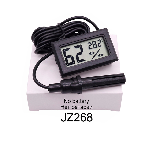 Mini wygodny cyfrowy termometr LCD z czujnikiem i miernikiem wilgotności - monitorowanie lodówki, akwarium i inne - Wianko - 7