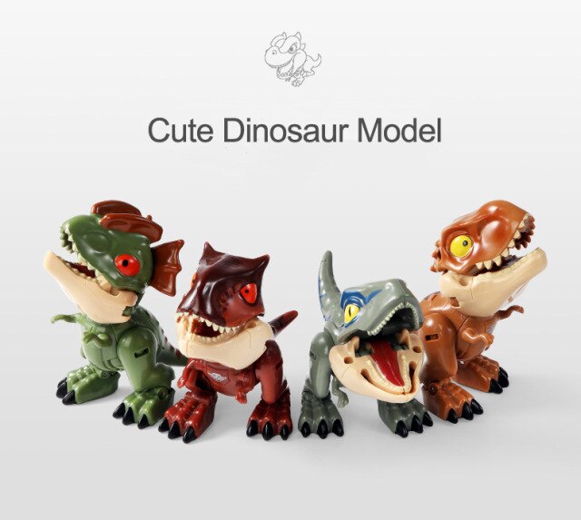 2020 Park Jurajski - Świetna Figurka Dino Robot dla Chłopców - Mini Zabawka na Palec - Świąteczny Prezent Dla Dzieci - Wianko - 2