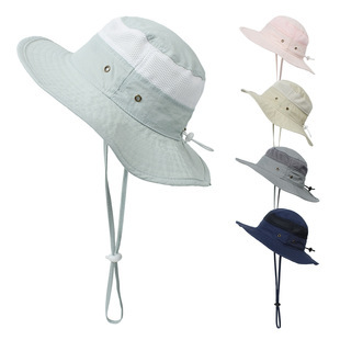 Duży filcowy kapelusz przeciwsłoneczny dla dzieci - Floppy, szerokie rondo, idealny na plażę - Wianko - 24
