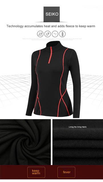 Zestaw 2 sztuk fitness sportowy: termiczne dresy aksamitne legginsy oraz ciepła kurtka sportowa dla kobiet - Wianko - 5