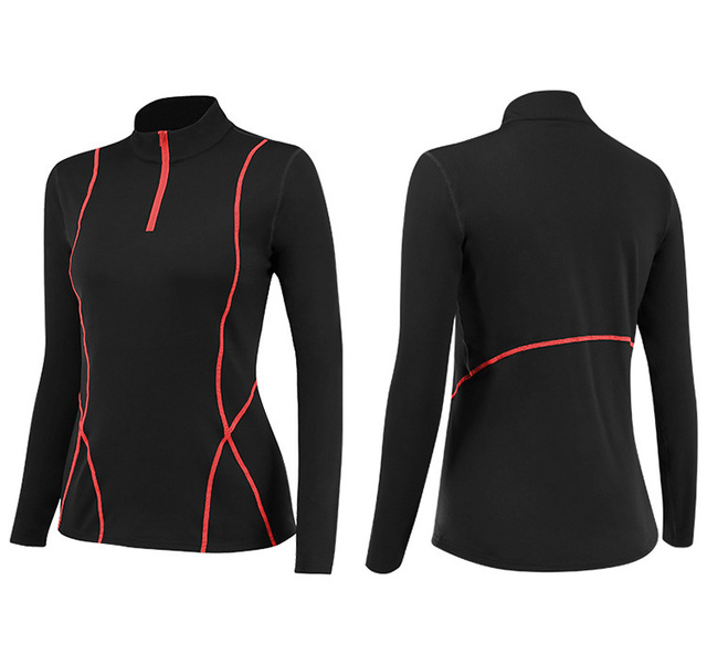 Zestaw 2 sztuk fitness sportowy: termiczne dresy aksamitne legginsy oraz ciepła kurtka sportowa dla kobiet - Wianko - 13