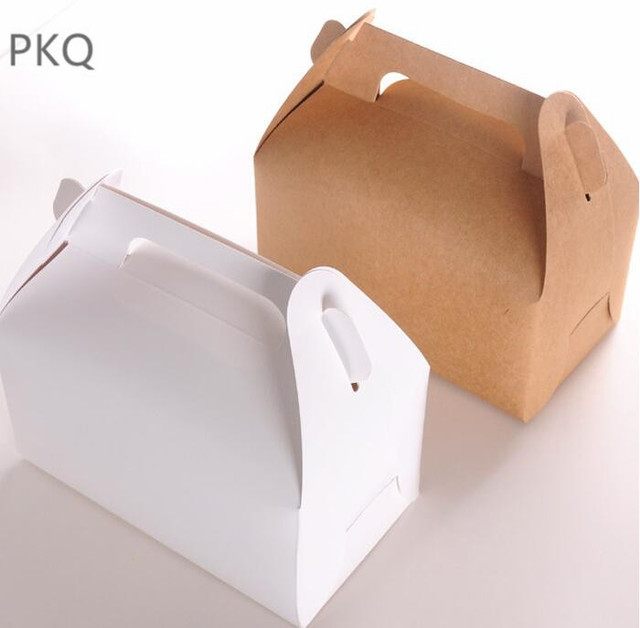 20 sztuk/partia pudełek na herbatę i ciastka - białe kartonowe pudełko do przechowywania żywności - Wianko - 2