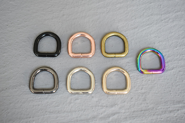 Metalowy spawany D pierścień 15mm obroża regulowane klamry plecaki pasy torby - metalowa Dee klamra DIY obroże - Wianko - 5