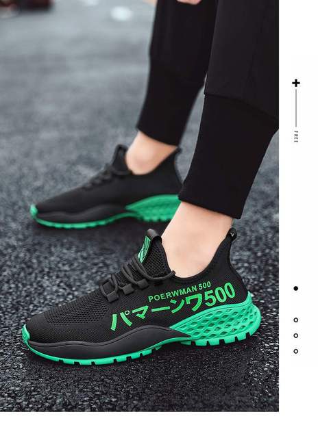 Męskie lekkie buty do biegania z siatkowym materiałem oddychającym - Wianko - 10