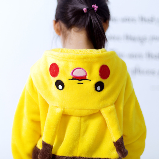 Jednoczęściowa flanelowa piżama z długimi rękawami Pikachu Pokemon - Seksowne Anime, Miękkie i Ciepłe, Prezent Dla Dzieci - Wianko - 6