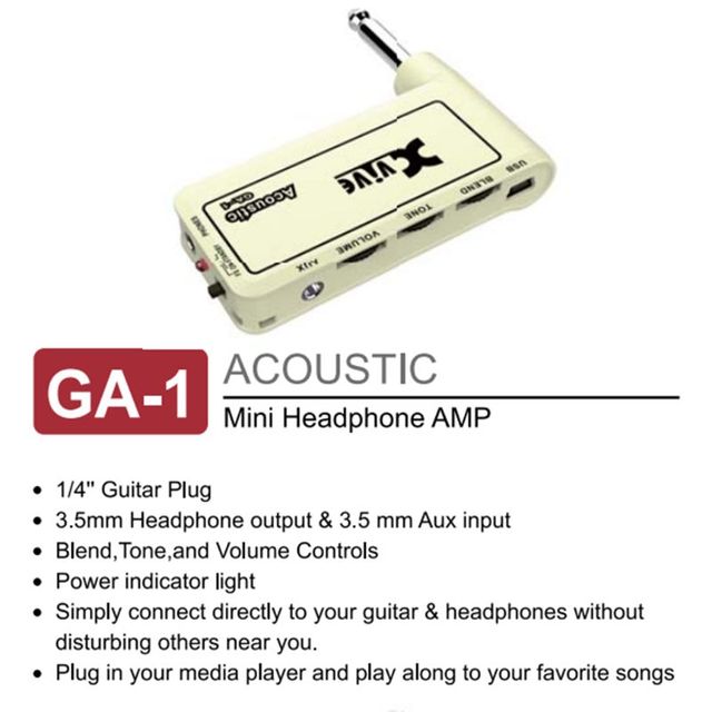 Mini przenośny wzmacniacz słuchawkowy Elec G32E do gitary akustycznej i elektrycznej - Wianko - 6