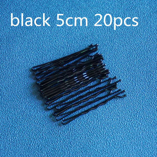 Spinki do włosów metalowe falowane ślubne litery U - 50 sztuk/pudło - Wianko - 15