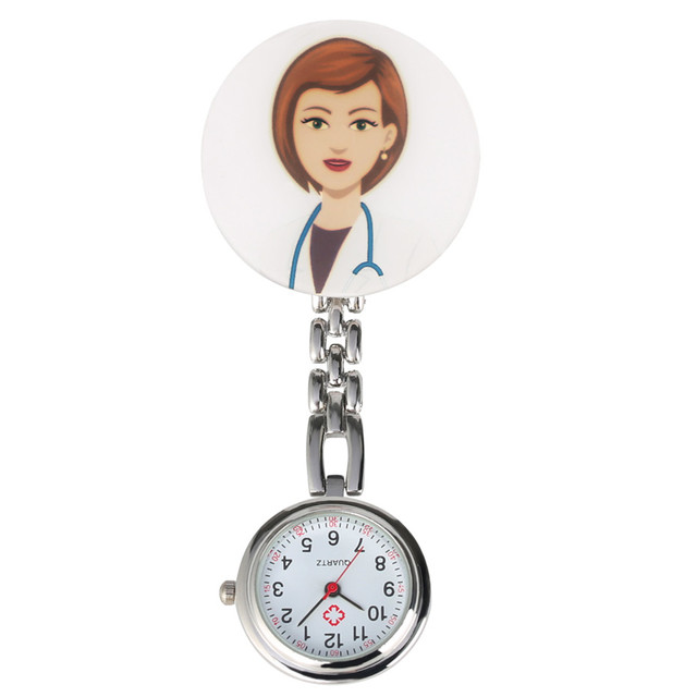 Wisiorek zegarek kieszonkowy Cartoon dla pielęgniarek i lekarzy - nowość 2019 - Wianko - 2