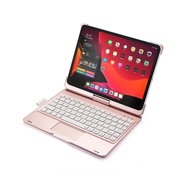 Obrotowy bezprzewodowy futerał na klawiaturę Bluetooth dla Apple iPad Pro 11 cali 2020 A2230 A2228 A2231 A2068 osłona ochronna touchpada - Wianko - 12