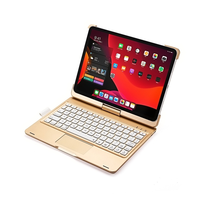 Obrotowy bezprzewodowy futerał na klawiaturę Bluetooth dla Apple iPad Pro 11 cali 2020 A2230 A2228 A2231 A2068 osłona ochronna touchpada - Wianko - 11