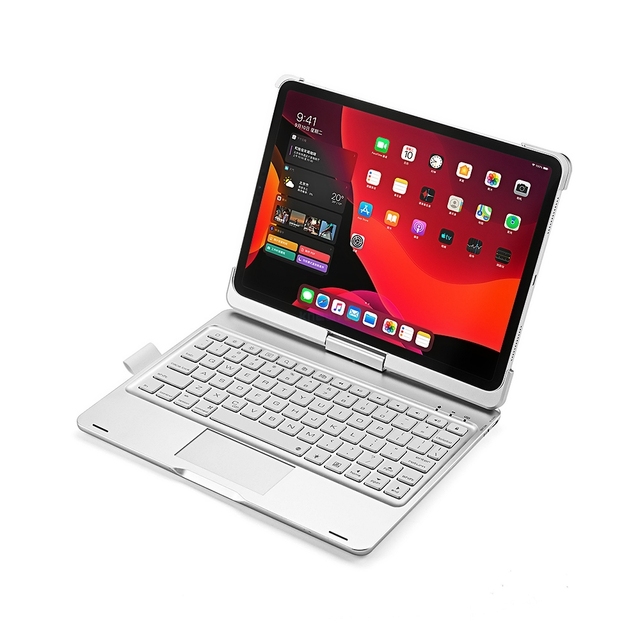 Obrotowy bezprzewodowy futerał na klawiaturę Bluetooth dla Apple iPad Pro 11 cali 2020 A2230 A2228 A2231 A2068 osłona ochronna touchpada - Wianko - 13