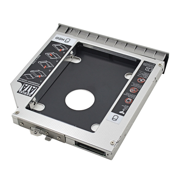 Obudowa dysku twardego TISHRIC SATA 12.7mm - adapter Caddy do HDD/DVD/SSD 2,5 dla HP 8460P/8460W/8470P/8470W - Wianko - 10