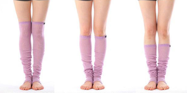 Długie cienkie skarpetki damskie bawełniane zakolanówki do jogi i fitnessu - Wianko - 1