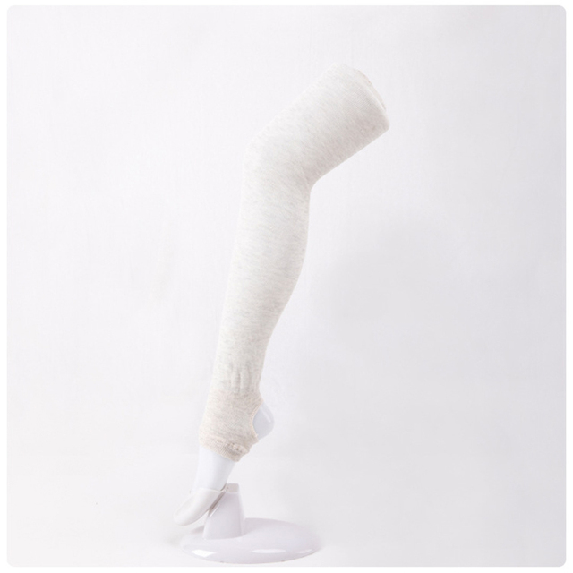 Długie cienkie skarpetki damskie bawełniane zakolanówki do jogi i fitnessu - Wianko - 12