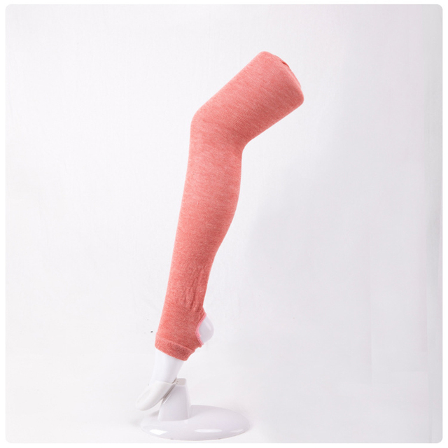 Długie cienkie skarpetki damskie bawełniane zakolanówki do jogi i fitnessu - Wianko - 11