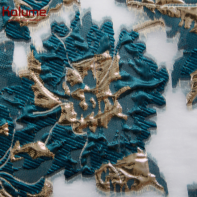 Afrykańska koronka brokatowa z haftem, 5 jardów, złocenie, wysoka jakość, wesele - Wianko - 13