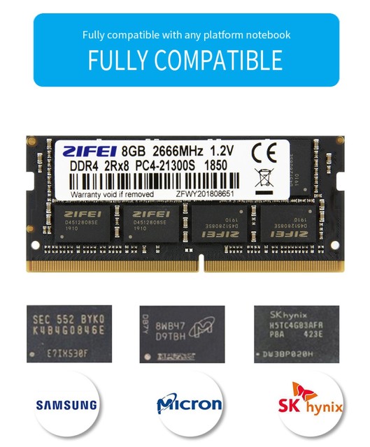 ZIFI DDR4, pamięć RAM SDRAM do laptopa, 8GB/16GB/32GB, 2133/2400/2666/3200MHz - Wianko - 3