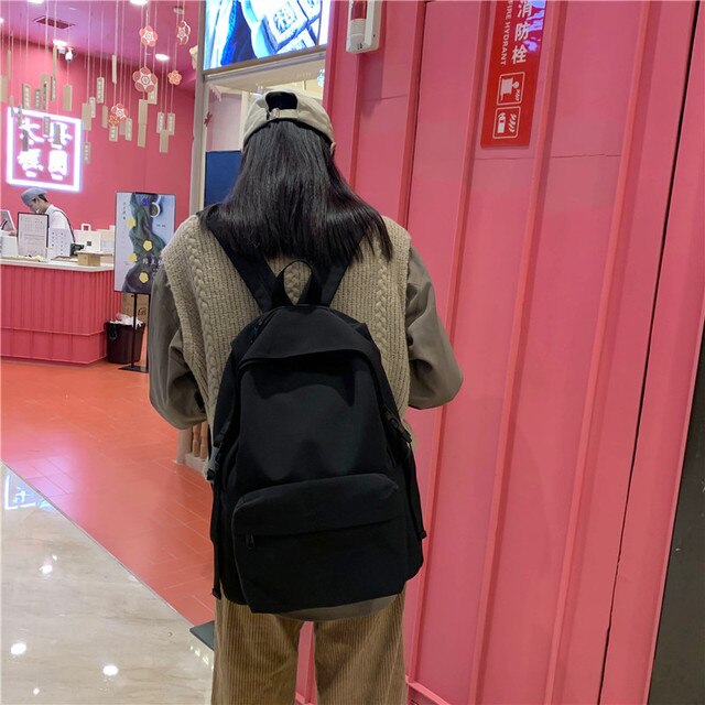 Nylonowy plecak podróżny wodoodporny dla kobiet – modna i funkcjonalna torba na ramię, duża i mała - Wianko - 27