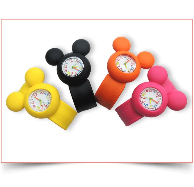 Dziecięcy zegarek Mickey Mouse - głowa myszki, silikonowy split, wodoodporny - Wianko - 10