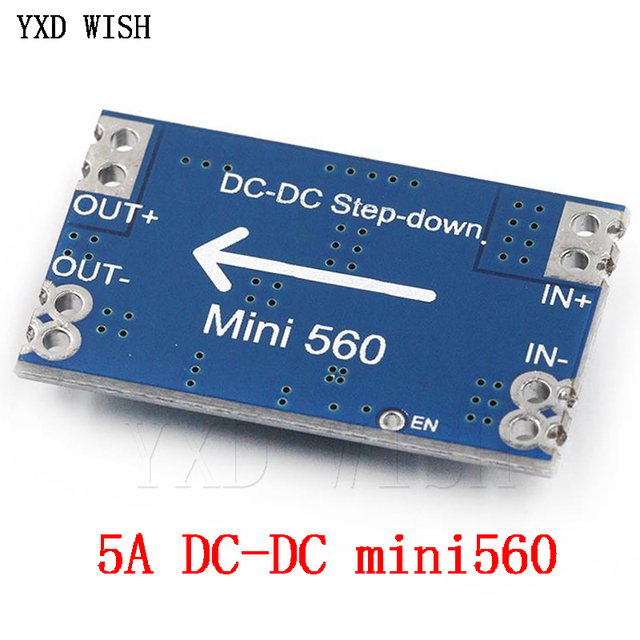 10 sztuk przetwornica płytowa DC-DC Mini560 5A Step-Down, stabilizowane napięcie, wyjście 3.3V/5V/9V/12V - Wianko - 3