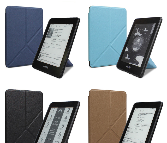 Etui składane PU dla Kindle Paperwhite 2/3 ze skóry + stojak na 6” E-booki - Wianko - 12