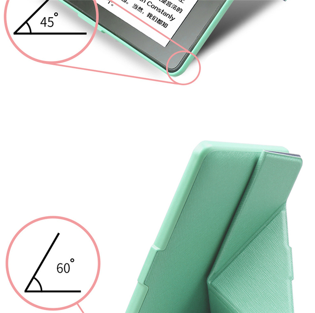 Etui składane PU dla Kindle Paperwhite 2/3 ze skóry + stojak na 6” E-booki - Wianko - 4