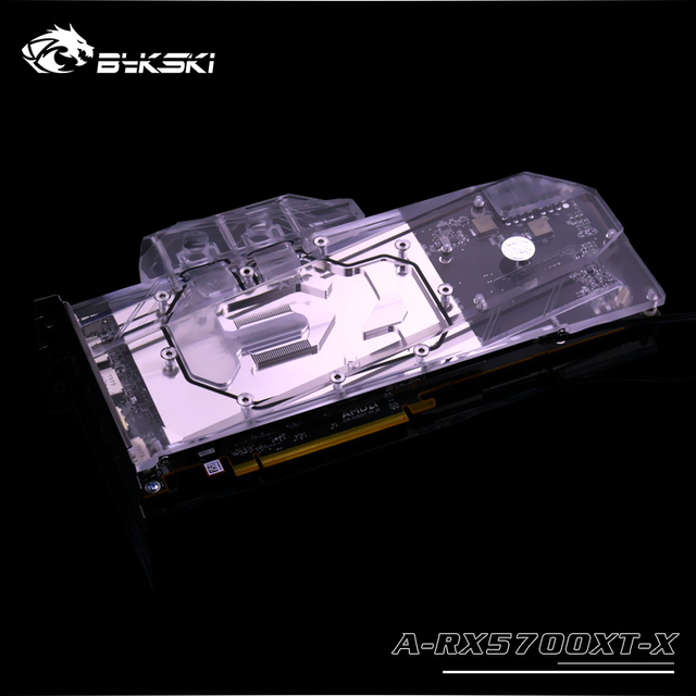 Chłodzenie cieczą DIY Bykski dla wszystkich AMD Radeon RX 5700 XT/5700, pełna osłona bloku wodnego GPU, AURA na płycie głównej M/B A-RX5700XT-X - Wianko - 9