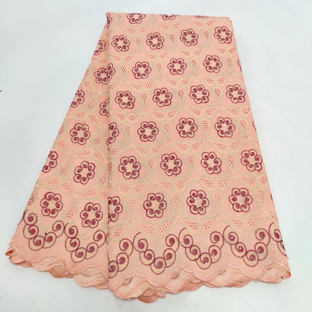 Francuska siatka koronkowa z Baeds i kamieniami - różowy afrykański wzór na suknia wieczorowa - Wianko - 33