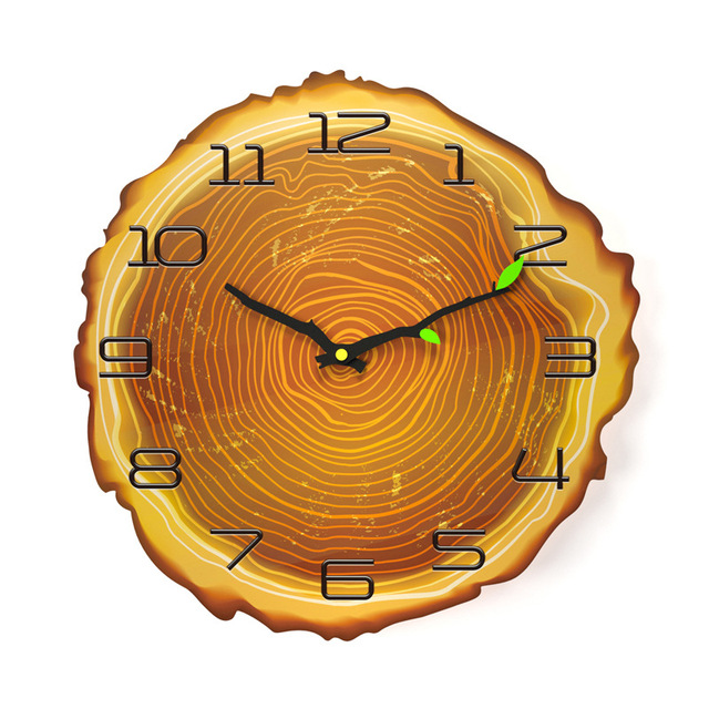 Dekoracja do kawiarni biurowej - duży zegar ścienny vintage drewniana ściana – nowoczesny rustykalny retro zegar do domu - Wianko - 31