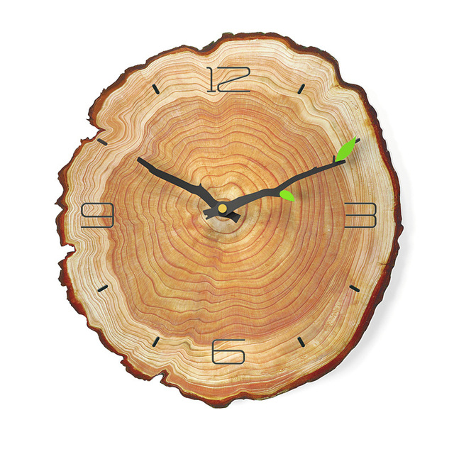 Dekoracja do kawiarni biurowej - duży zegar ścienny vintage drewniana ściana – nowoczesny rustykalny retro zegar do domu - Wianko - 24