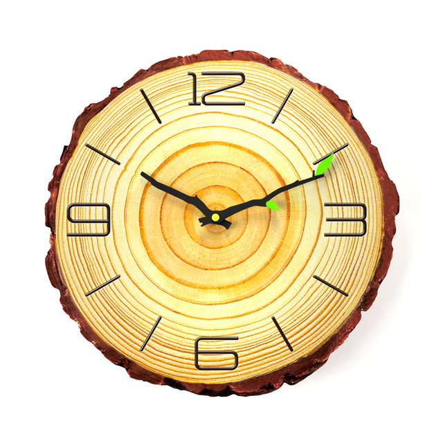 Dekoracja do kawiarni biurowej - duży zegar ścienny vintage drewniana ściana – nowoczesny rustykalny retro zegar do domu - Wianko - 27