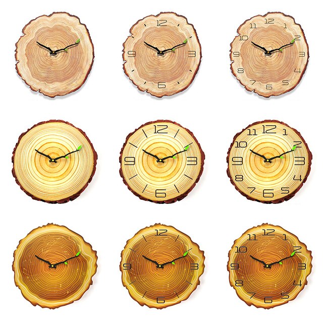 Dekoracja do kawiarni biurowej - duży zegar ścienny vintage drewniana ściana – nowoczesny rustykalny retro zegar do domu - Wianko - 4