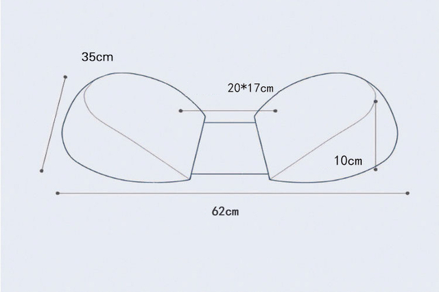 Poduszka ciążowa 3D wysokoelastyczna, boczna w kształcie litery U, ochrona talii i brzucha - Wianko - 2