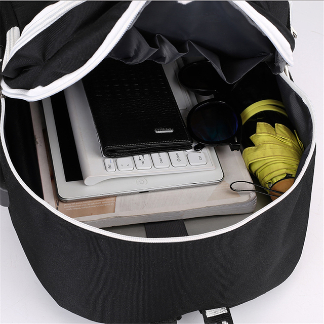 Plecak Anime Yu-Gi-Oh! z ładowaniem USB do słuchawek, wysokiej jakości torba na laptopa na co dzień dla nastolatków - Wianko - 12
