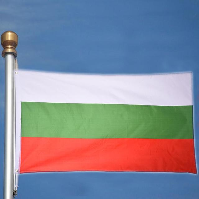 Flaga narodowa Bułgarii 90x150cm Bgr Bg bułgarska Poliester nr 4 - Dekoracja ogrodu i wnętrza - Wianko - 1