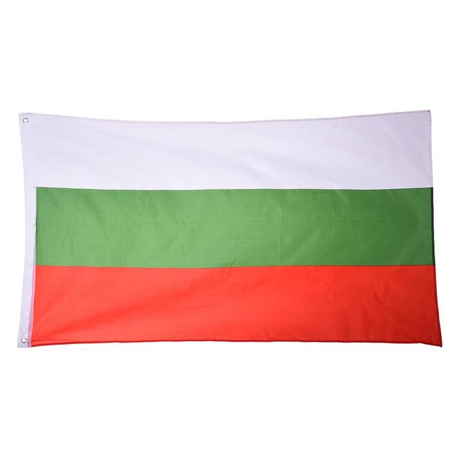 Flaga narodowa Bułgarii 90x150cm Bgr Bg bułgarska Poliester nr 4 - Dekoracja ogrodu i wnętrza - Wianko - 2