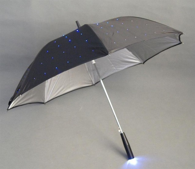 Dostawa parasola LED UV z funkcją latarki - 16%, dekoracyjny parasol oświetlany do zdjęć i występów na scenie - Wianko - 6