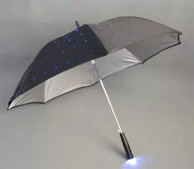 Dostawa parasola LED UV z funkcją latarki - 16%, dekoracyjny parasol oświetlany do zdjęć i występów na scenie - Wianko - 8