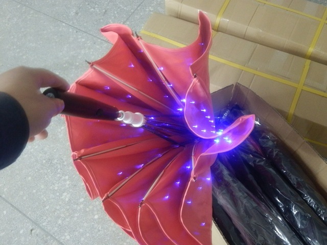 Dostawa parasola LED UV z funkcją latarki - 16%, dekoracyjny parasol oświetlany do zdjęć i występów na scenie - Wianko - 17