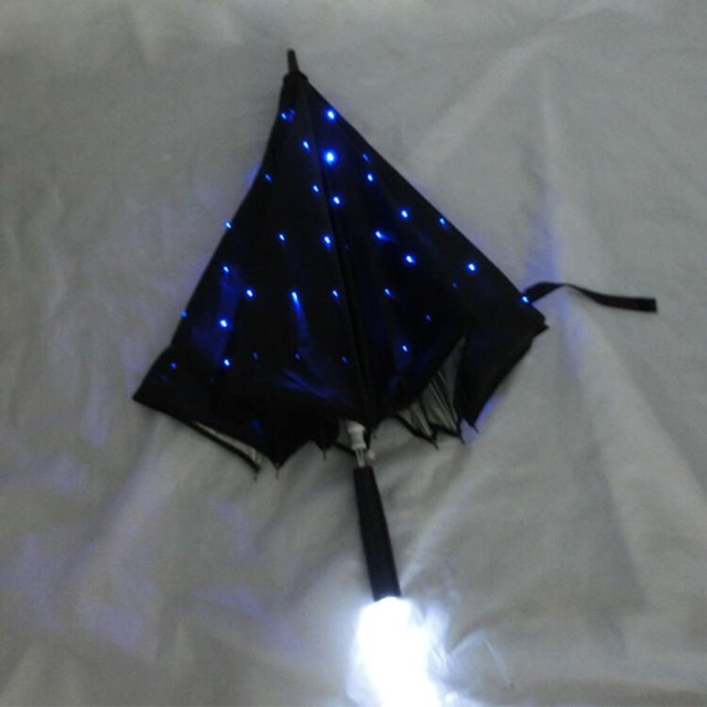 Dostawa parasola LED UV z funkcją latarki - 16%, dekoracyjny parasol oświetlany do zdjęć i występów na scenie - Wianko - 7