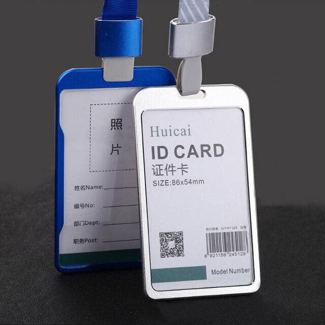 Etui na karty kredytowe/bus z metalową smyczą, męskie i damske, śliczne, na identyfikator/kartę tożsamości - Wianko - 10