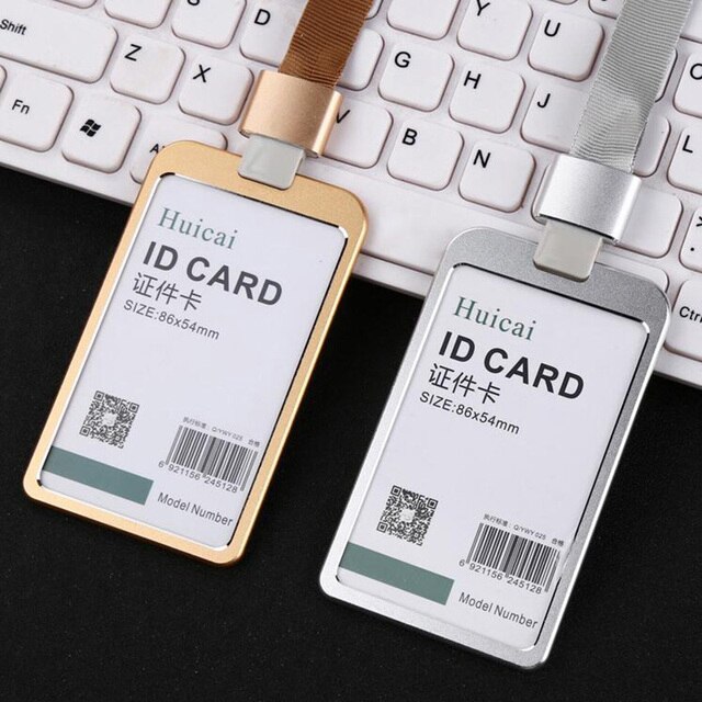 Etui na karty kredytowe/bus z metalową smyczą, męskie i damske, śliczne, na identyfikator/kartę tożsamości - Wianko - 12