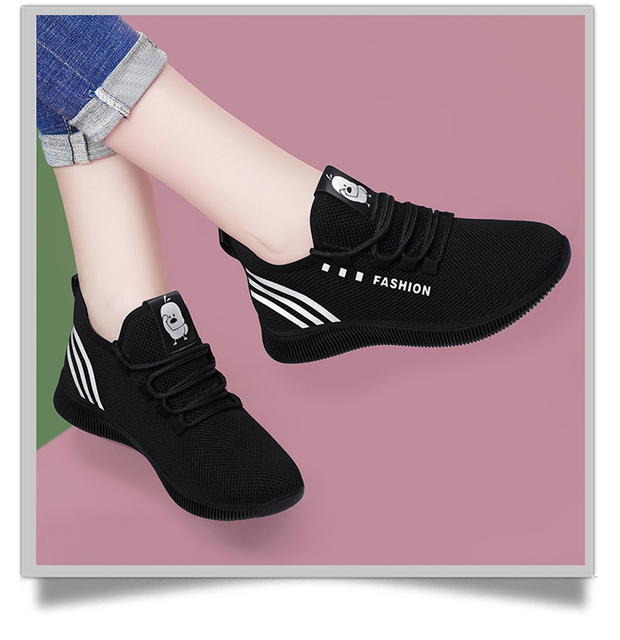 Damskie buty tenisowe trampki Femme - miękkie, oddychające, lekkie, sznurowane buty podnoszące - Wianko - 16