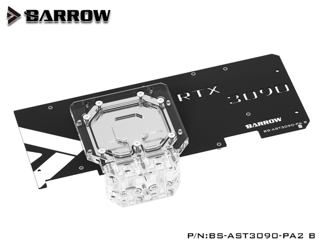Bloki wodne GPU Barrow ASUS TUF RTX 3090 3080 GAMING - pełna pokrywa GPU, chłodnica wodna, płyta tylna - Wianko - 20