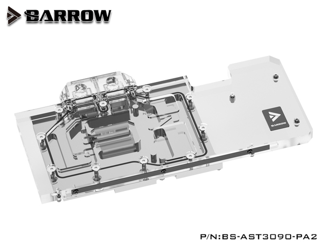 Bloki wodne GPU Barrow ASUS TUF RTX 3090 3080 GAMING - pełna pokrywa GPU, chłodnica wodna, płyta tylna - Wianko - 14