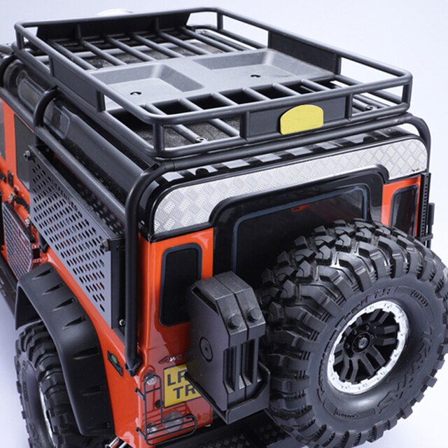 Panel tylnego dachu metalowy, antypoślizgowy, do Traxxas TRX-4 Defender D110, akcesorium do modyfikacji crawler cars - Wianko - 4