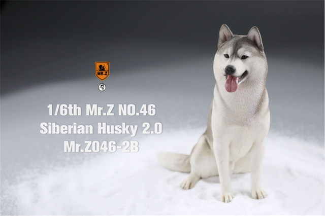 Figurka Husky Mr.Z & Xmmos 1:6 - skala 2.0, model zwierzęcy do kolekcji dla dzieci - Wianko - 27