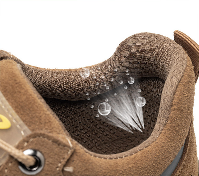Męskie lekkie i oddychające obuwie ochronne z stalowym noskiem do pracy na co dzień, niezniszczalne i odporne na przebicie marki Outdoor Sneakers - Wianko - 32