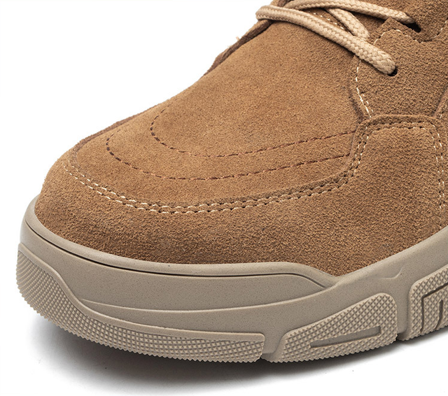 Męskie lekkie i oddychające obuwie ochronne z stalowym noskiem do pracy na co dzień, niezniszczalne i odporne na przebicie marki Outdoor Sneakers - Wianko - 33